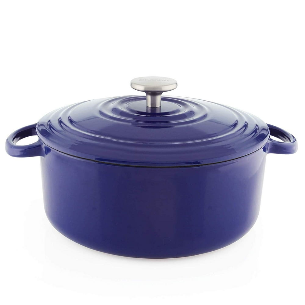 Chantal TC32260 BL 5qt Round Enamel Dutch OvenCobalt Blue Cast Iron