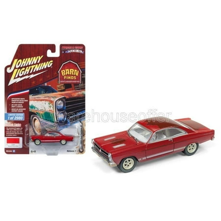 JOHNNY LIGHTNING 1:64 MUSCLE CARS USA 2018 RELEASE 1 VERSION B - 1966 FORD FAIRLANE GT (SIGNAL FLARE RED)