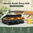 thumbnail image 4 of Gymax Panini Press Grill Sandwich Maker 5 Auto Modes w/ Non-Stick Double Sided Plates, 4 of 10