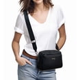 thumbnail image 2 of Bolso bandolera Alldaily pequeño de piel vegana con triple cremallera, 2 of 6