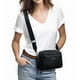 thumbnail image 2 of Bolso bandolera Alldaily pequeño de piel vegana con triple cremallera, 2 of 6