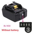 thumbnail image 2 of 10Pcs Battery Capacity Led Key Sticker Label Bl1830 Bl1430 For Makita 18V 14.4V, 2 of 3