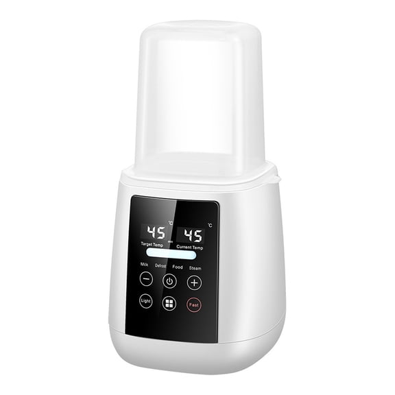 6-in-1 Baby Bottle Warmer, Fast Milk Heating Defrosting Sterilizer, Digital Temperature Control Food Heater with Night Light for Breastmilk & Formula