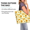 thumbnail image 2 of Easygdp Yellow White Plaid Sunflower Bolsas Tote para Mujer, Bolsos de Hombro para Viaje, Bolsos de Mano de Gran Capacidad para Compras y Trabajo, 2 of 8
