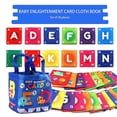 thumbnail image 5 of Early Child-hood Enlightenment Books Soft Alphabets Flash Cards Kit Washable Education Baby Cloth Books Present for Infants, 5 of 5