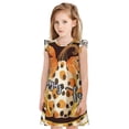 thumbnail image 1 of Balery Fall Farmhouse Pumpkins Camisón de princesa para niñas, pijama de algodón con mangas abullonadas, suave y bonito.-Small, 1 of 6