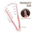 thumbnail image 2 of 2PCS Texture Comb, Voluminous Wide Tooth Hair Comb for Maximum Root Lift, Dual Wide & Fine Tooth Texturizing Styling Comb, Non Slip ABS Plastic Hair Styling Tool (Pink), 2 of 11