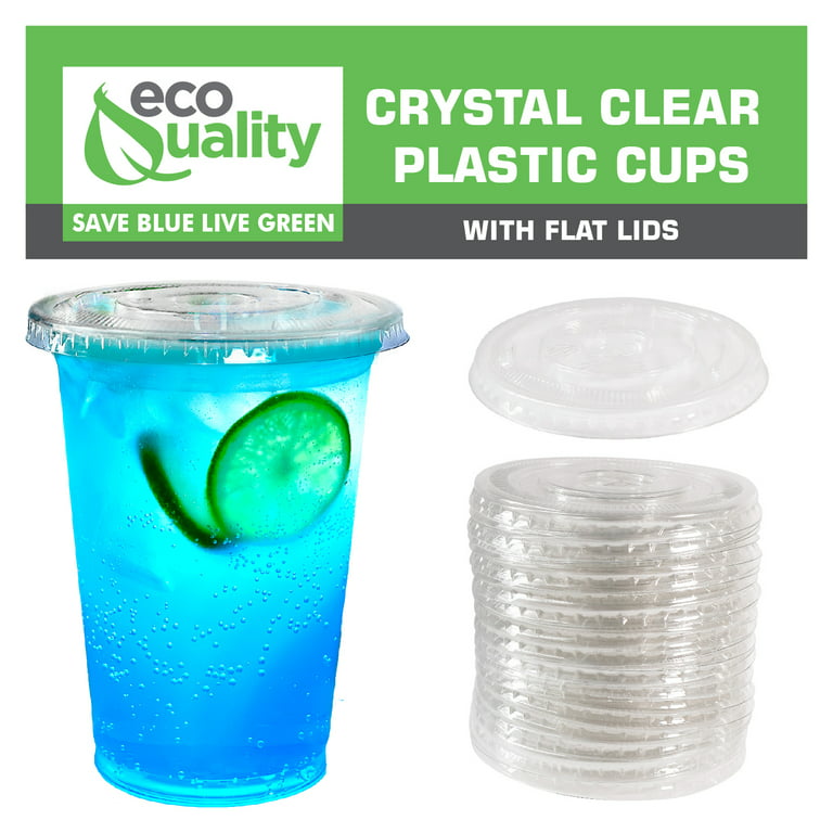 PET Plastic Cups, 16 oz, Clear, 1,000/Carton - mastersupplyonline