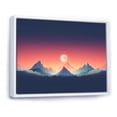 thumbnail image 2 of Designart "Mountain'S Bold Sunrise Landscape I" Landscape Mountains Floater Framed Canvas Wall Art, 2 of 5