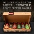 thumbnail image 6 of Melinda’s - A Taste of Melinda’s Collection – Craft Pepper Sauce and Condiment Gift Set - Includes Black Truffle, Thai Sweet Chili, Roasted Garlic & Habanero, Ghost Pepper, Spicy Garlic Parmesan- 12 o, 6 of 9