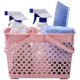 thumbnail image 5 of Cesta de plástico para ducha con asa, organizador portátil, contenedores de almacenamiento para baño, despensa, cocina, dormitorio universitario (verde) Ormromra DLM406-3, 5 of 9