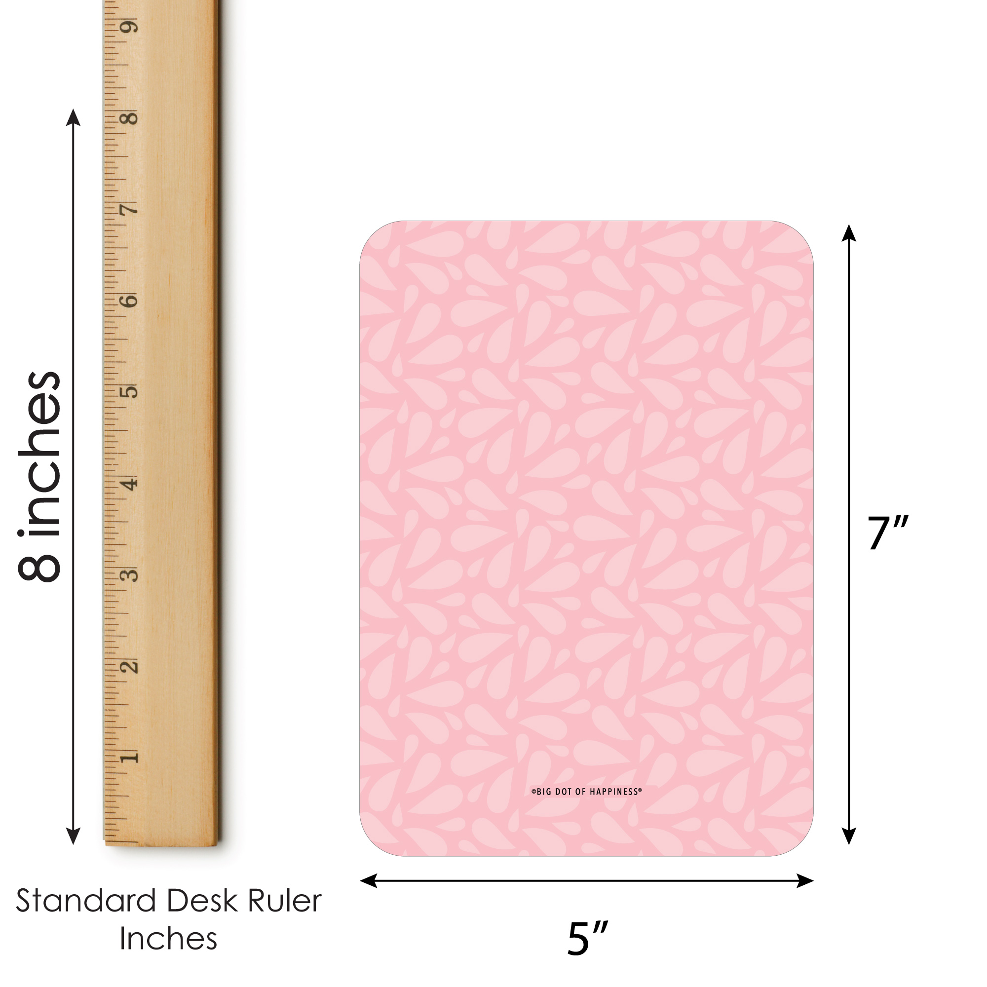 Standing Card Holder, Pink Bloom Bingo, Bingo, 4 Row Pocket, Card
