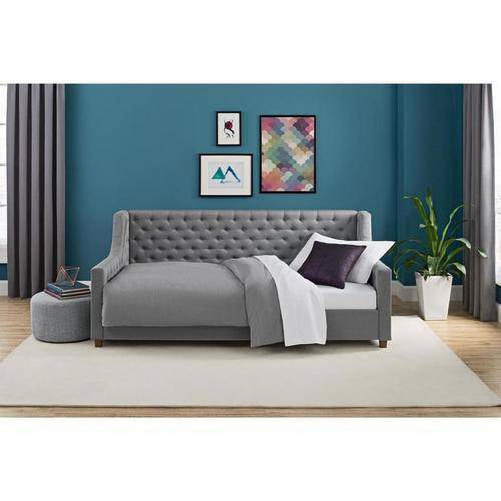 Jordyn Upholstered Daybed Twin, Grey Linen - image 5 of 8