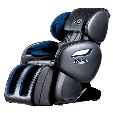NFL Los Angeles Ram Electric Full Body Shiatsu Massage Chair Foot Roller Zero Gravity w/Heat