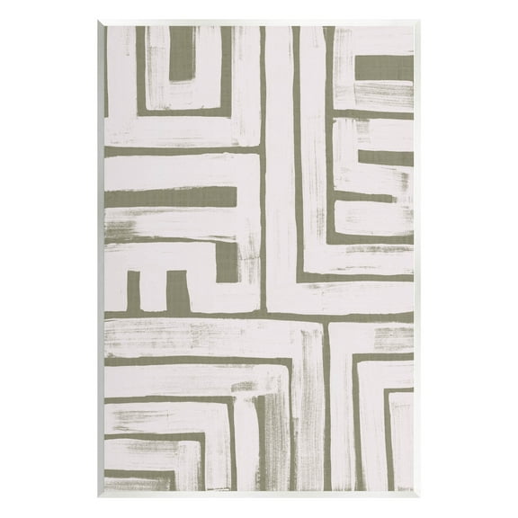 Stupell Industries Geometric Lines Pattern Arrangement Graphic Art Unframed Art Print Wall Art, Design by June Erica Vess