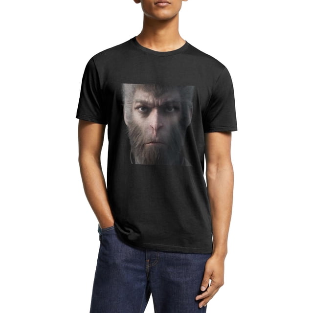 Wukong T-Shirt Manches Courtes Été T-Shirt Col Rond Manches Courtes Wu Kong Tee Shirts