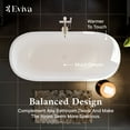 thumbnail image 3 of Eviva Cascade 67 Inch Solid Surface Freestanding Bathtub in Matte White, 3 of 5