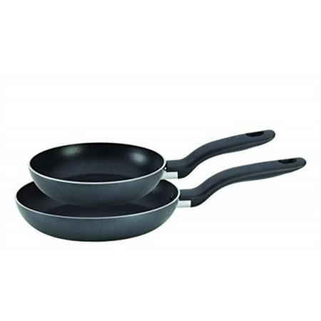 

t-fal b167s284 initiatives nonstick 8-inch and 10-inch cookware fry pan set gray