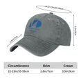 thumbnail image 6 of Miami Dade College Hat Adult Adjustable Classic Washed Casquette Cap Hat Baseball Cap, 6 of 8