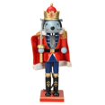 thumbnail image 2 of Estatua de soldado cascanueces de Navidad, rey ratón, muñeco cascanueces, accesorios para fotos, adorno navideño para cumpleaños festivo, de, 2 of 9