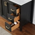 thumbnail image 6 of Hadiya 48" Single Bathroom Vanity Set in Black Oak with Aosta White Composite Stone Countertop without Mirror, 6 of 8