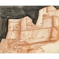 thumbnail image 3 of Alexander Evgenievich Yakovlev 24x20 Black Modern Framed Museum Art Print Titled - The House at Port-Cros, 3 of 5