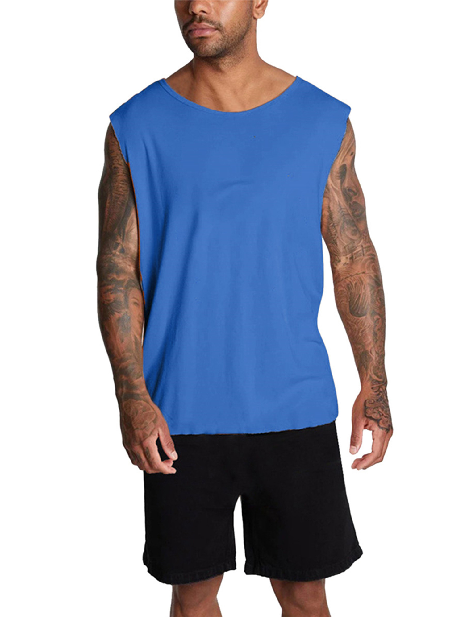 plus size royal blue tank top