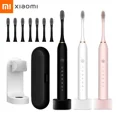 thumbnail image 2 of Cepillo de dientes eléctrico Xiaomi Mijia, recargable por USB, 6 modos, cepillo de dientes sónico, IPX7, resistente al agua, soporte para caja de viaje, cabezal de repuesto, nuevo, 2 of 5