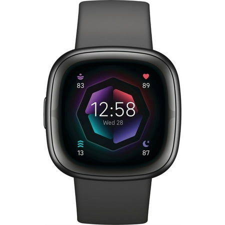 Restored Fitbit Sense 2 Fitness Smartwatch - Graphite (Refurbished)