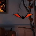 thumbnail image 5 of 1 Pc Halloween Bat Window Hanging Hanging Bats Halloween Decorations Outdoor Plastic Bats Bat Decorations Perfect for Halloween Hanging Tree Decor, 7.87 Inch, Orange, 5 of 7