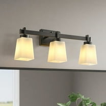 Classic 3-Light Wall Sconce Black Retro Vanity Lighting Minimalist Dome Lampshade Wall Light Fixture