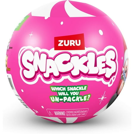5 Surprise Mini Brands! Snackles Christmas Mystery Pack (1 RANDOM Plush)