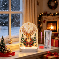 thumbnail image 5 of KRONDO Christmas Diaamond-Art Night Light, 3D Pear-l Painting Kit with Warm LED Base for Beginners, 5 of 7