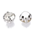 thumbnail image 2 of 1bag Sew on Rhinestone Glass Rhinestone Montee Beads with Brass Prong Settings Garments Accessories Flat Round Platinum 7x5.5mm about 720pcs/bag, 2 of 3