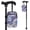 Purple Gold Marble, variant on COEQINE Forearm Crutch Bag Walking Cane Accesories Beige Zebra Print Elbow Crutch Storage Organizer, 2 Zippered Pockets, Lightweight, Hands-Free, for Adults & Seniors
