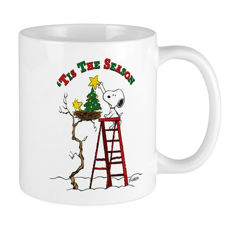 

CafePress - Peanuts Tis The Season - Ceramic Coffee Tea Novelty Mug Cup 11 oz