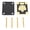 Silver Tiger Head, variant on YAHHU Electric Guitar Neck Plate Replacement 4 Holes Zinc Alloy Protective Guitar Neck Board with 4 Screws and Cover for Instrument Modification (Tiger Head), 3.15 inches / 8 cm