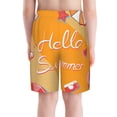 thumbnail image 6 of PAYOHTO Hello Summer Boys Swim Trunks Quick Dry Beach Boardshorts for Teen Boys Bathing Suit Swimwear for Boys, 6 of 7