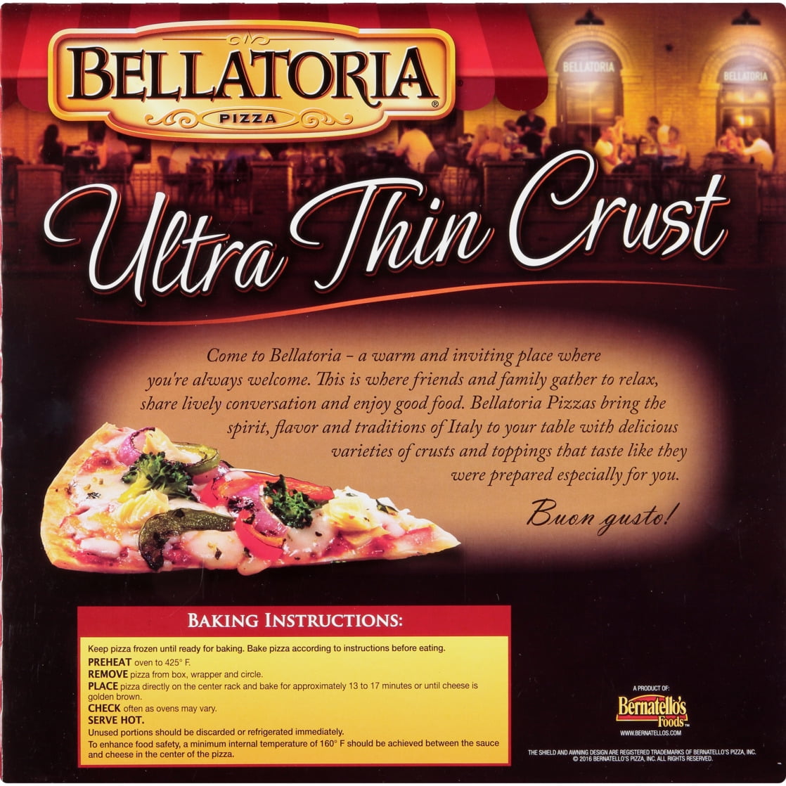 Bellatoria Ultra Thin Crust Roasted Vegetable Pizza 17.99 oz