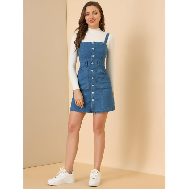 Vestidos con peto alto hotsell
