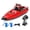 Red, variant on Tigozz TX725 RC Jet Boat, Up to 19 MPH Remote Control Boat with Self-Righting, Enclosed Jet Drive, 2 Batteries, LED Lights, for Pools and Ponds