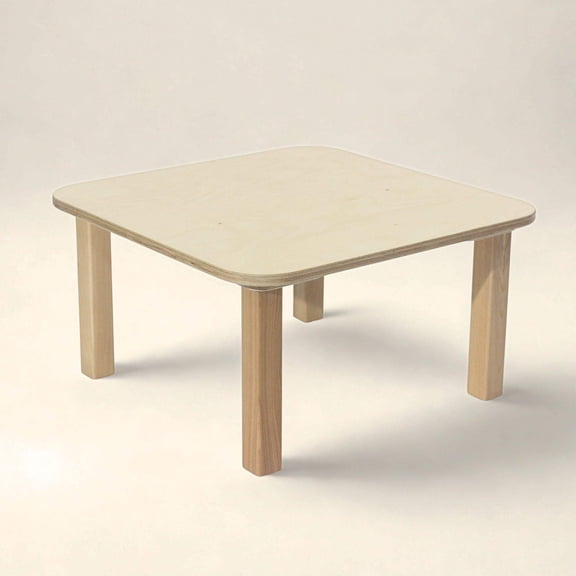 Wooden Square Table for Toddlers and Children