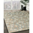 thumbnail image 3 of Ahgly Company Machine Washable Indoor Rectangle Abstract Tan Brown Area Rugs, 7' x 10', 3 of 7