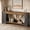 Brown & Grey, variant on Tribesigns 70.9-Inch 2-Tier Farmhouse Console Table, Extra Long Sofa Table with Storage for Entryway, Hallway, Living Room, Rustic Brown