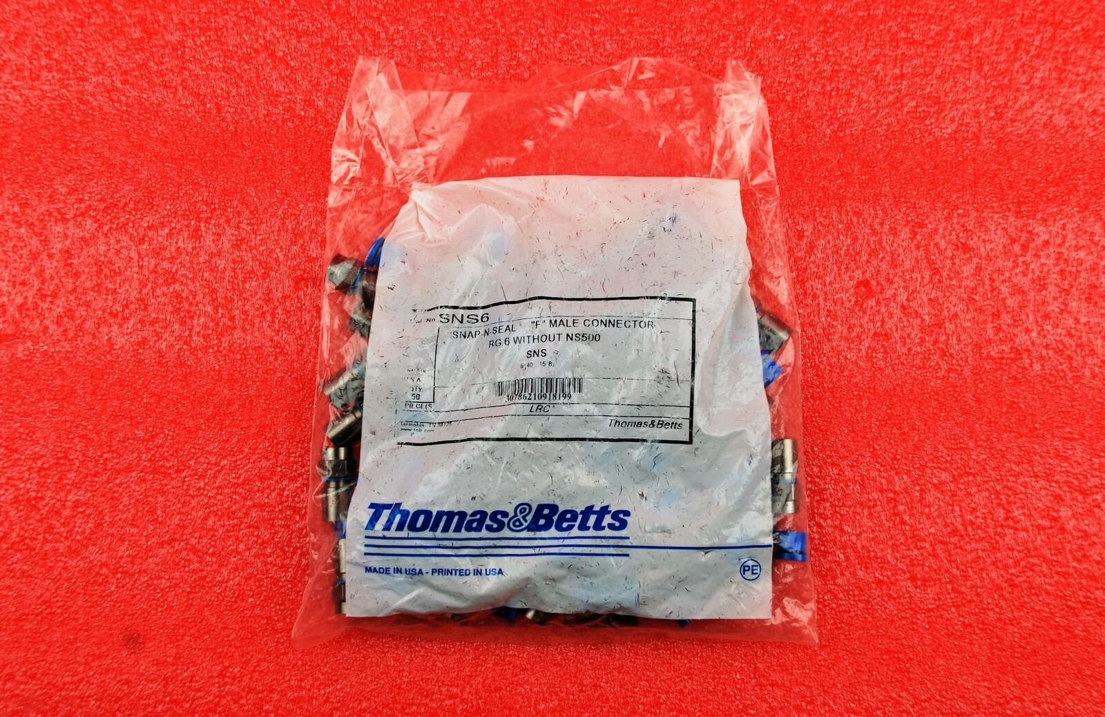 THOMAS & BETTS SNSKIT1P6 SNAP-N-SEAL CONNECTOR KIT W/ INSTALLATION