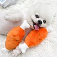 thumbnail image 4 of Ovzne 2Pcs Trendy Chicken Legs Carrots Pet Toy - Interesting Chew Interactive Toy For Dogs And Cats, 7.09X2.36 Inches, 4 of 7