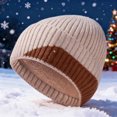 thumbnail image 2 of PureCasa Wool Cuff Beanie Hat, Unisex Warm Winter Caps Soft, Fleece Lined Breathable & Cozy Stretchy Knitted Cuffed Cap, 2 of 5