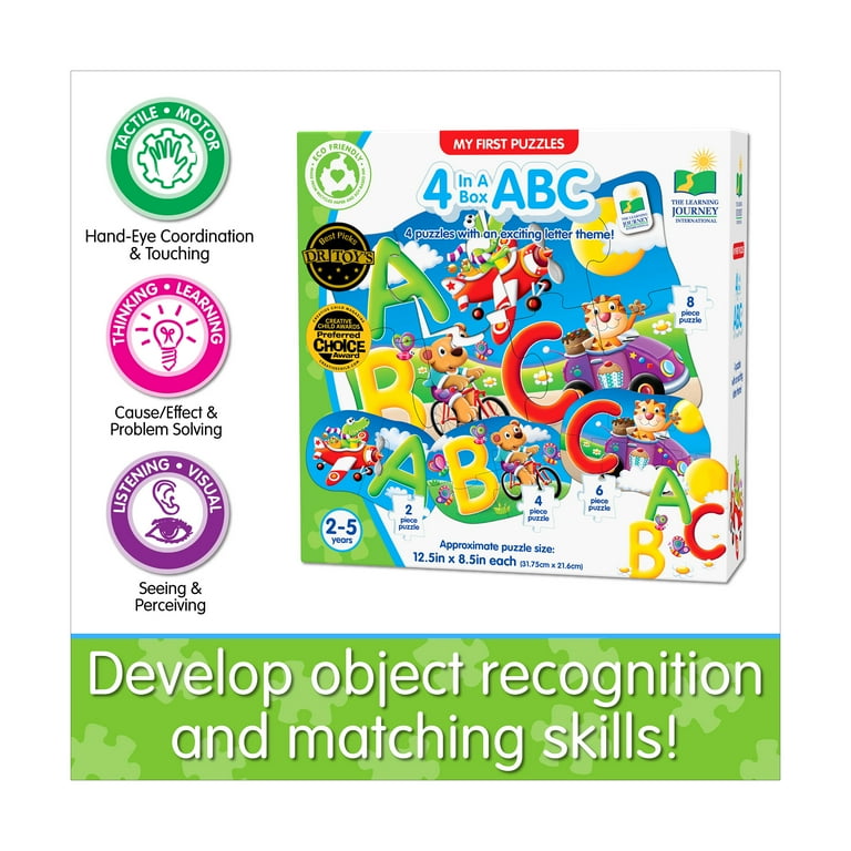 The Learning Journey My First Puzzle Set, 4-in-a-Box, ABC