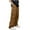 Brown, variant on ZQUUVOU Mens Cargo Pants Solid Color Elastic Waist Full Length Pants Khaki