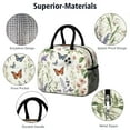 thumbnail image 4 of Obrewu Pioneer Flower and Butterfly Lunch Bag for Adult, Insulated, Leakproof, Oxford Cloth, 4 of 7